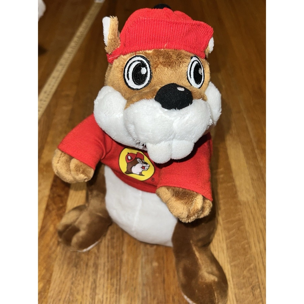 Buc-ee's 10" Plush Beaver Mascot by‎ JAAG with Shirt and Cap Novelty Cute Funny